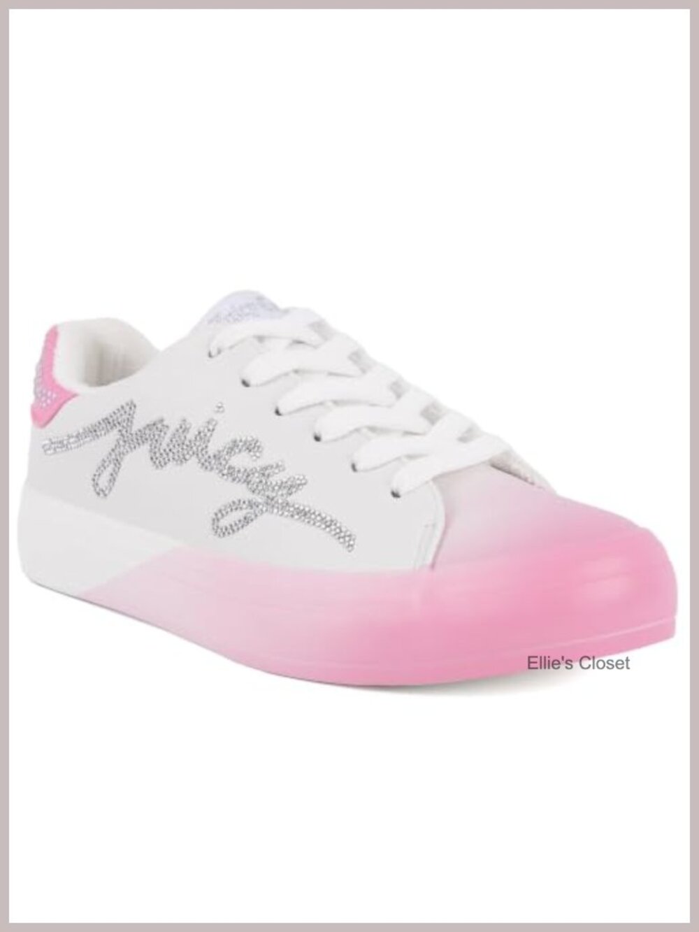 Faux Leather Platform Sneakers - Chunky Lace-Up Fashion Tennis Shoes